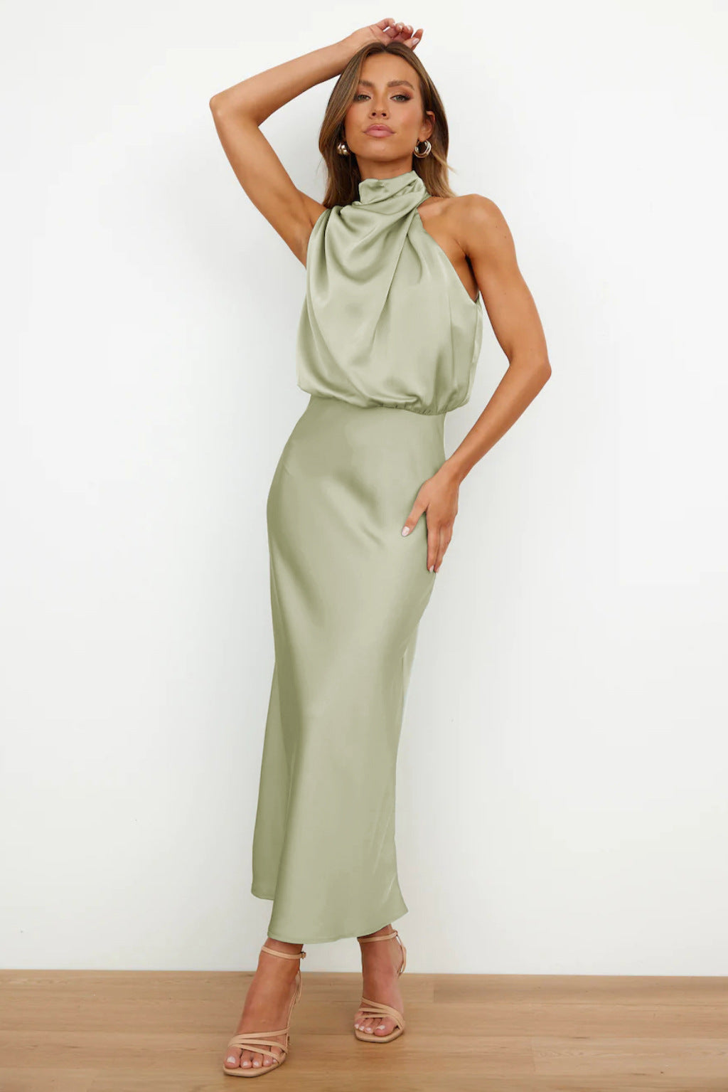 Alexandra | Satin Long Dress