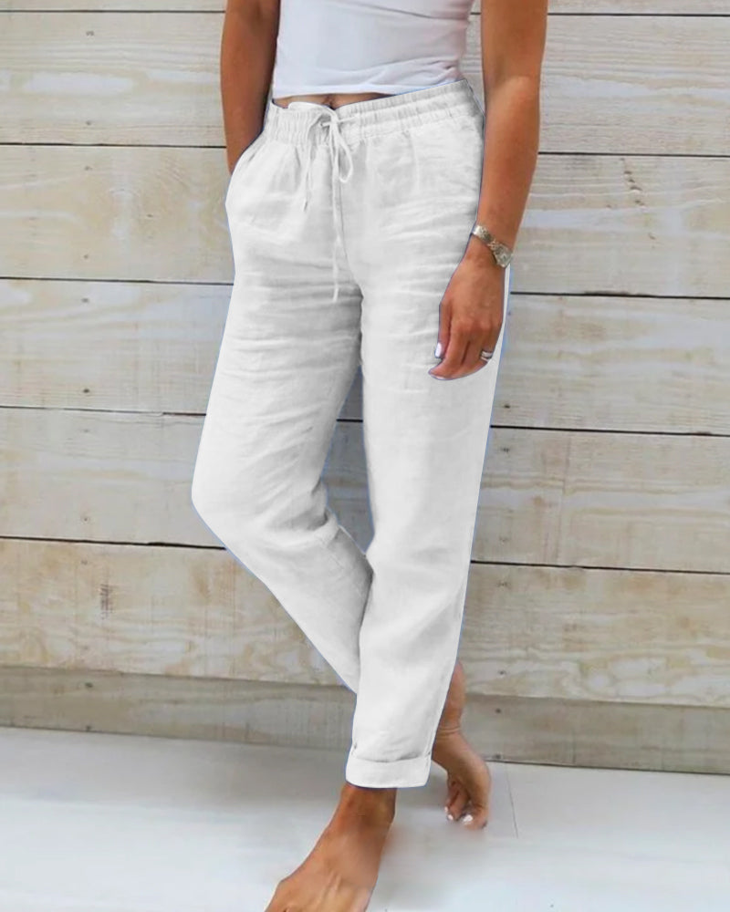 Federica - Casual straight-leg trousers