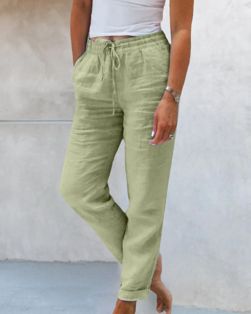 Federica - Casual straight-leg trousers