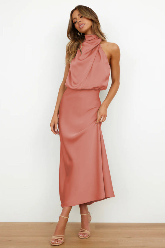 Alexandra | Satin Long Dress