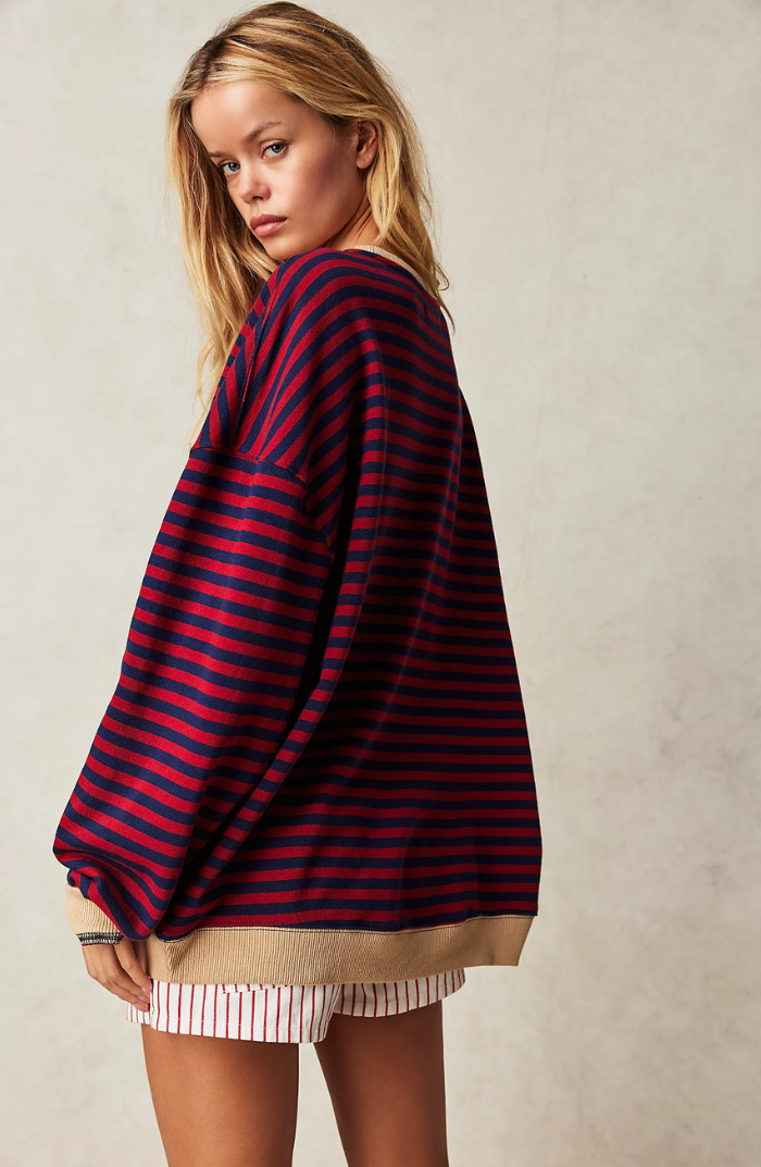 Noa | Casual Striped Oversized Jumper