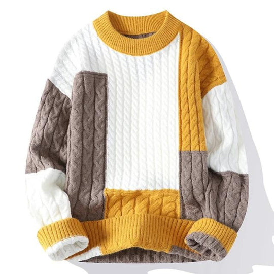 Maverick™ - Men Patchwork Sweater