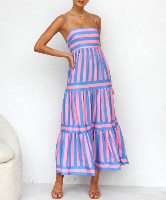 Arianna | Striped Maxi Dress