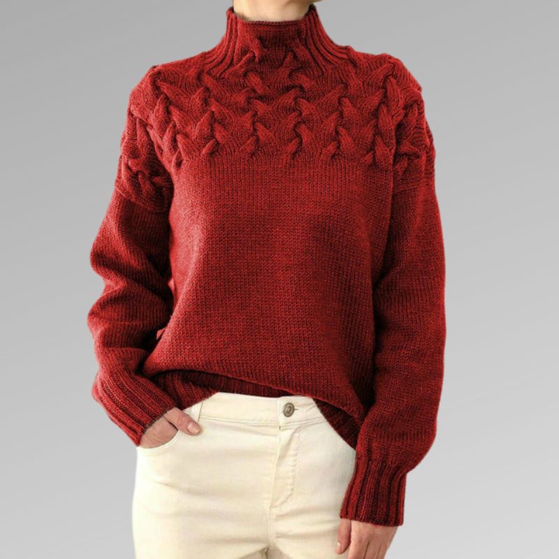 The Shania - Elegant Cable Knit Jumper