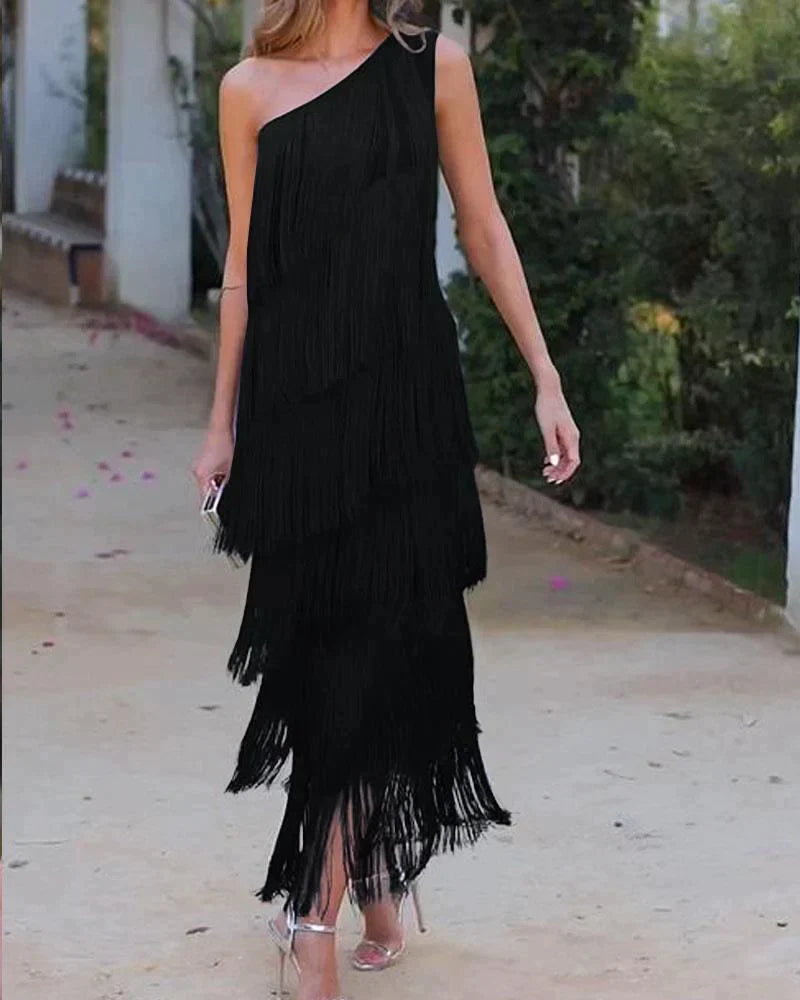 Laney | Fringe Dress