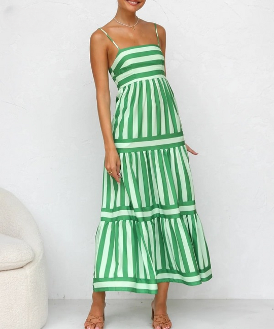 Arianna | Striped Maxi Dress