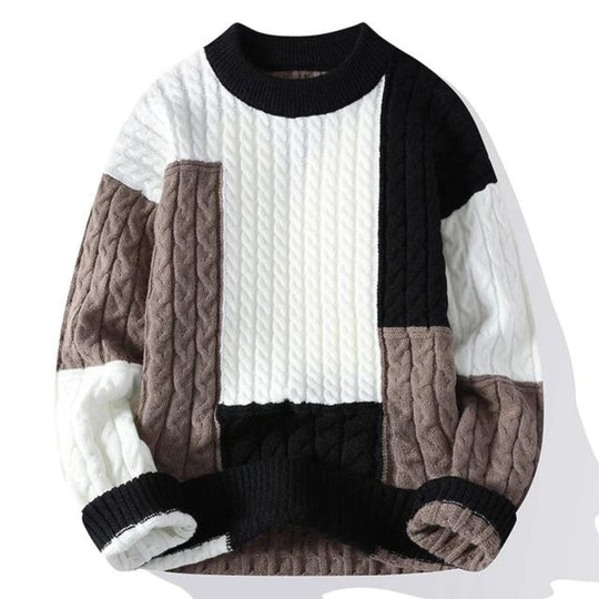 Maverick™ - Men Patchwork Sweater