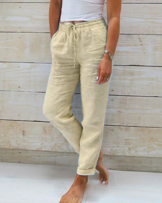 Federica - Casual straight-leg trousers