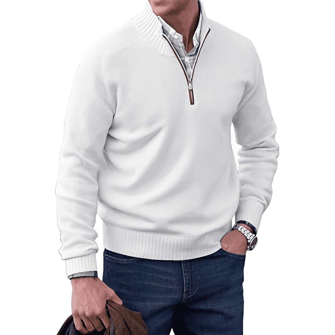 William - Casual Sweater with Zipper