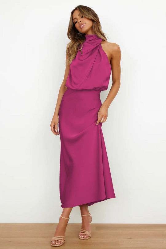 Alexandra | Satin Long Dress