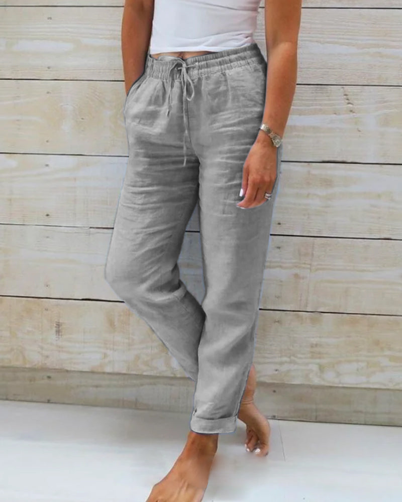 Federica - Casual straight-leg trousers