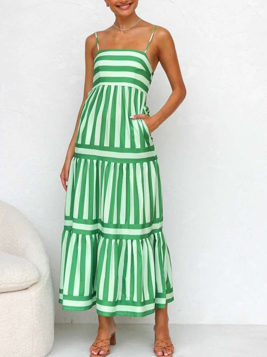 Nellie | Striped Maxi Dress