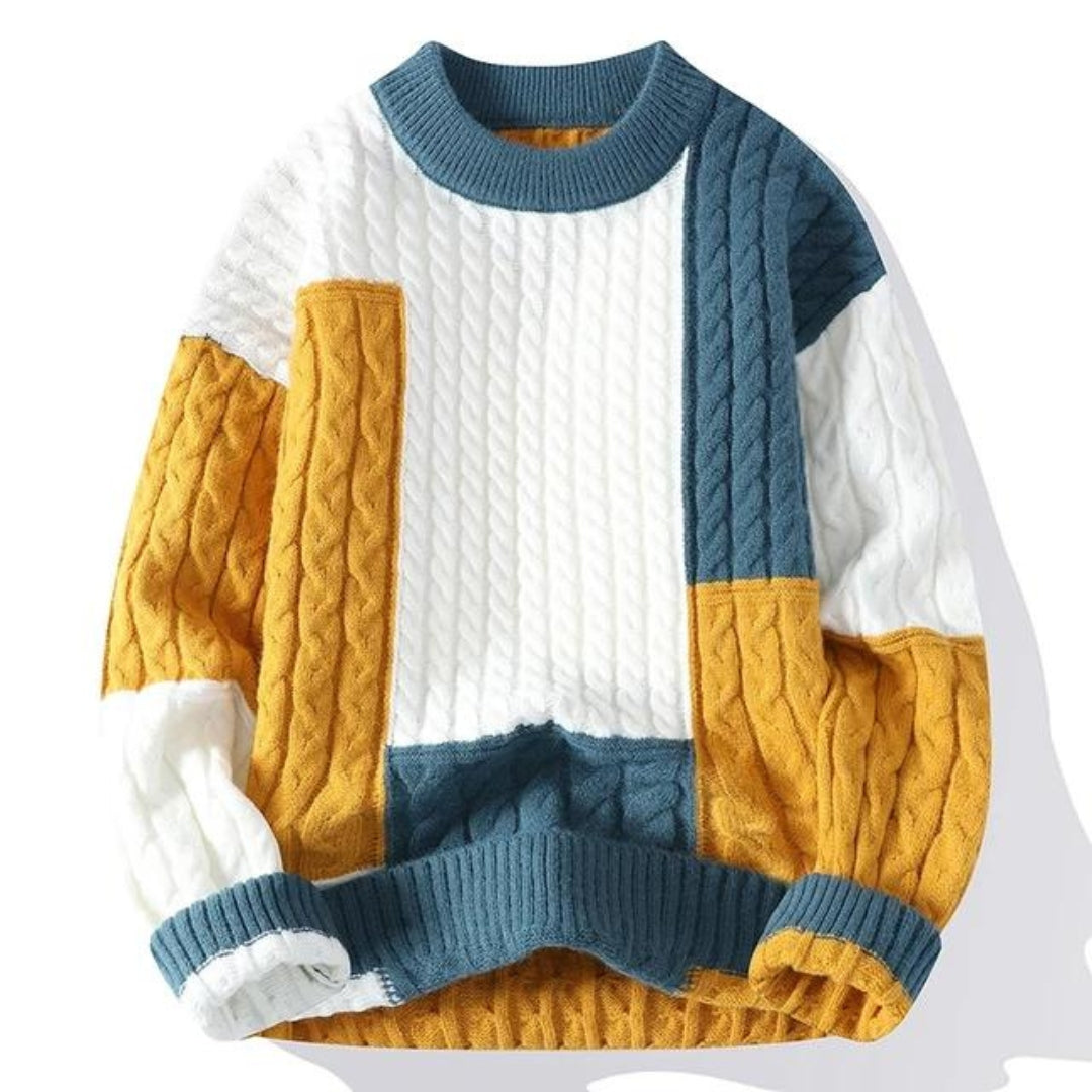 Maverick™ - Men Patchwork Sweater