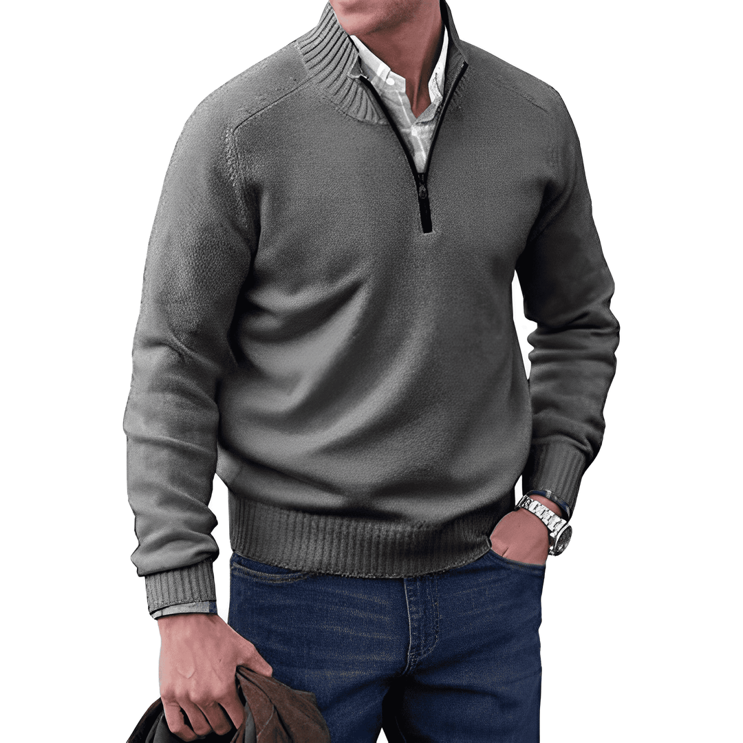 William - Casual Sweater with Zipper