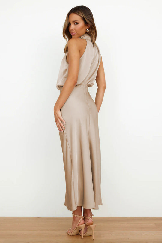 Alexandra | Satin Long Dress