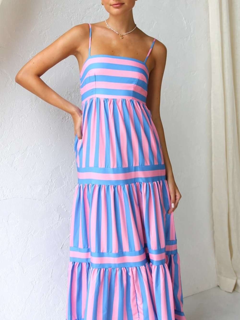 Nellie | Striped Maxi Dress