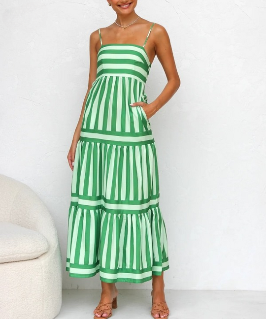 Arianna | Striped Maxi Dress