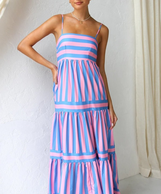 Arianna | Striped Maxi Dress