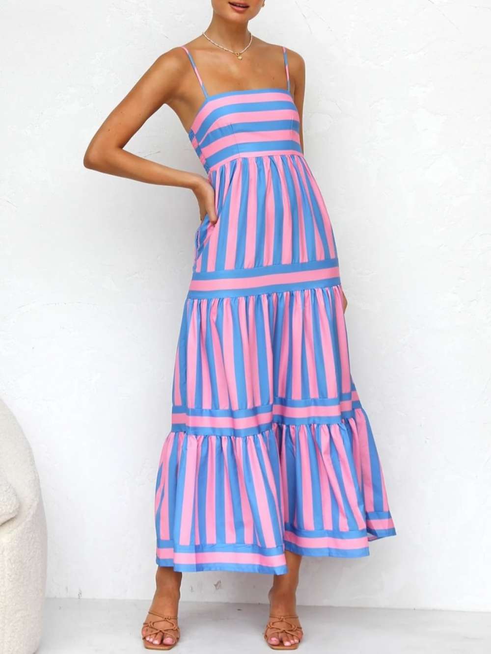 Nellie | Striped Maxi Dress