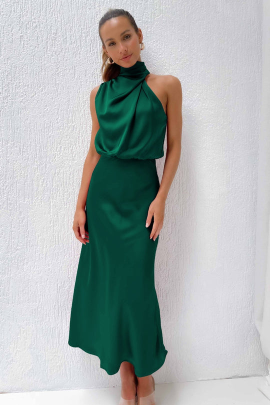 Alexandra | Satin Long Dress