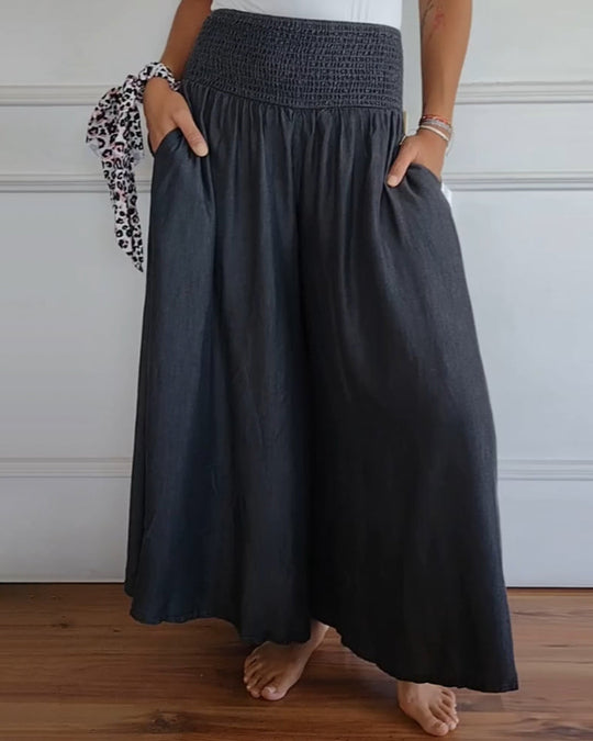 Rita | Wide pants with elastic waistband