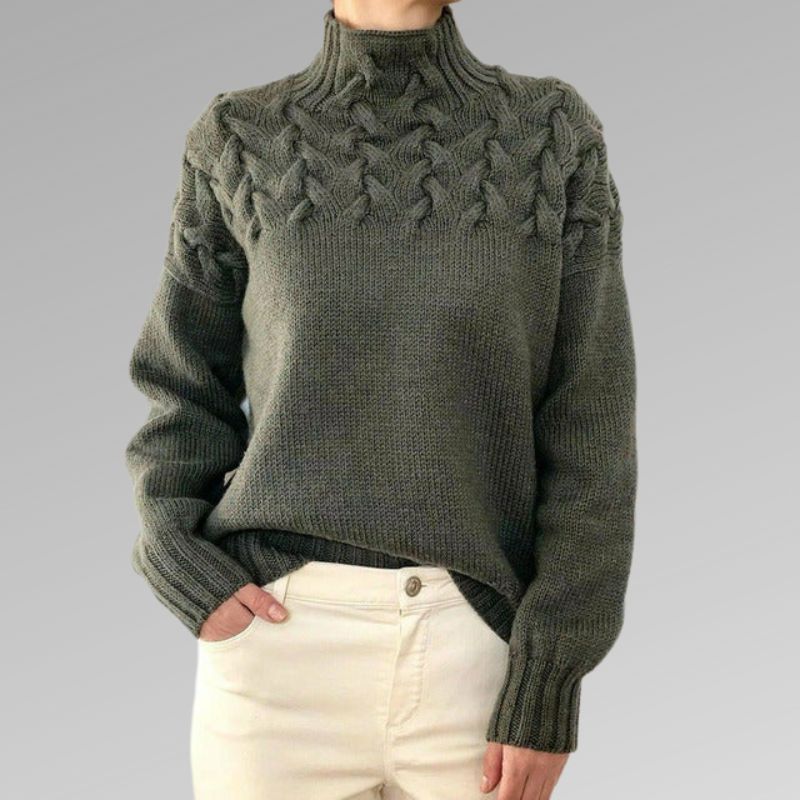 The Shania - Elegant Cable Knit Jumper