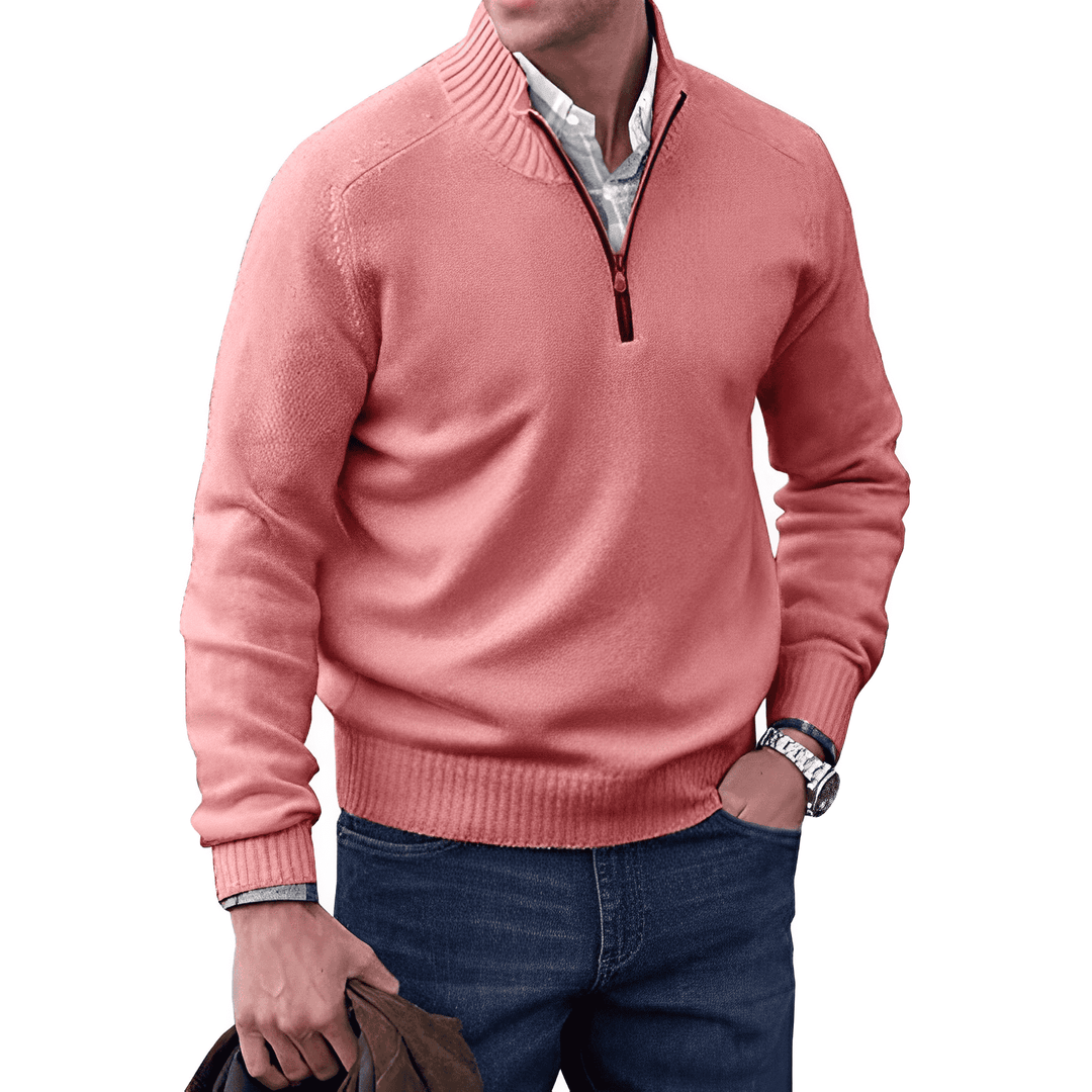 William - Casual Sweater with Zipper