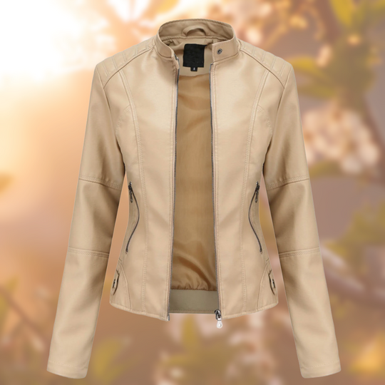 Donna™ - Chic Vegan Leather Jacket