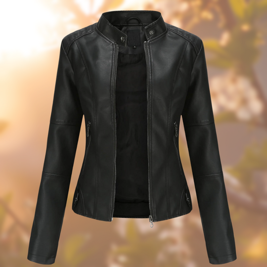 Donna™ - Chic Vegan Leather Jacket