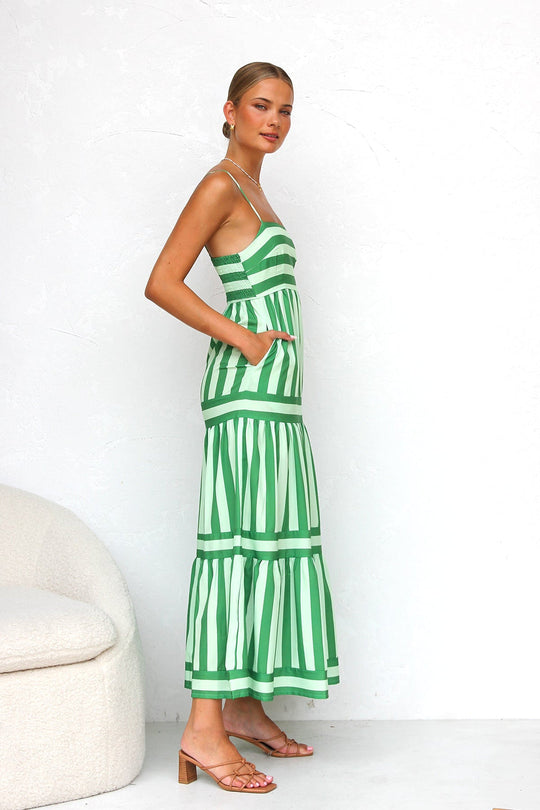 Arianna | Striped Maxi Dress