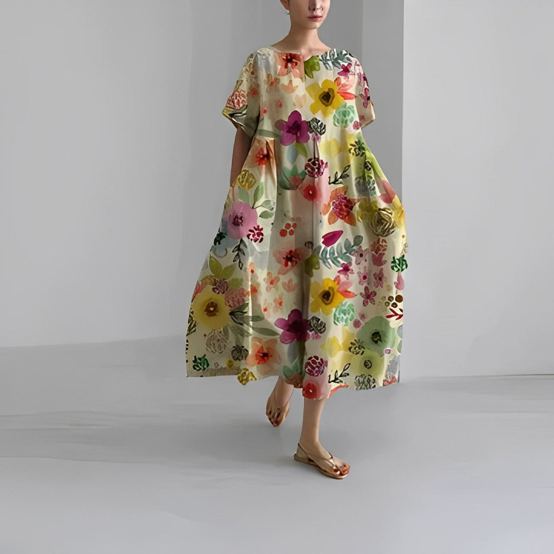 Emberly | Boho Floral Spring Dress