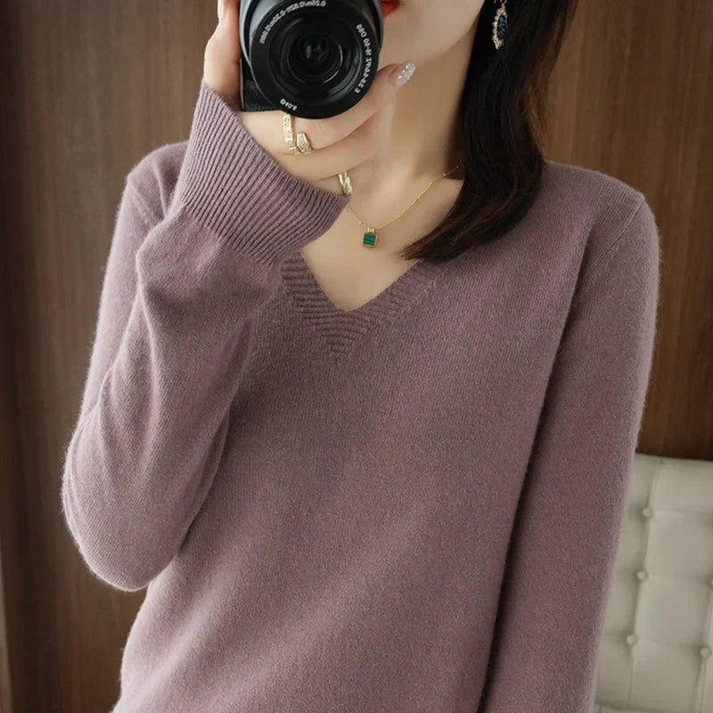 Aubrey™ | Cashmere V-Neck Sweater