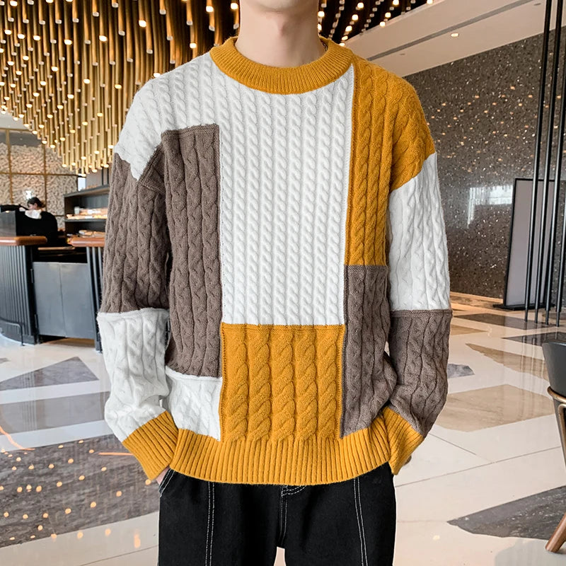 Maverick™ - Men Patchwork Sweater