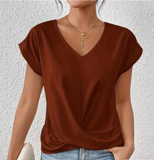 Amy - Classic V-Neck Top