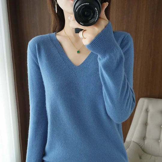 Aubrey™ | Cashmere V-Neck Sweater