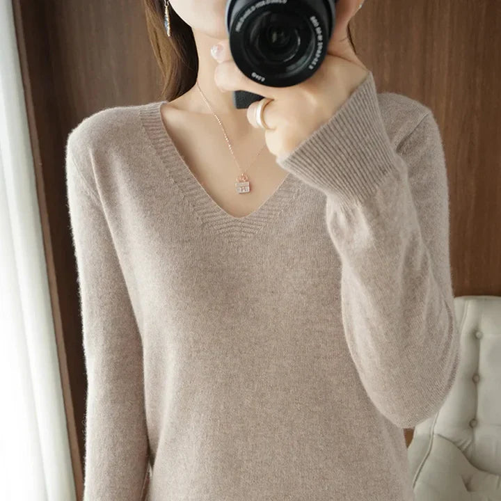 Aubrey™ | Cashmere V-Neck Sweater