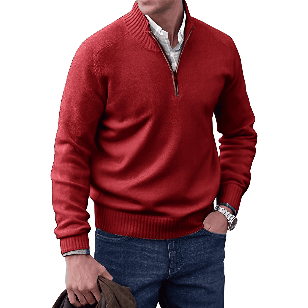 William - Casual Sweater with Zipper