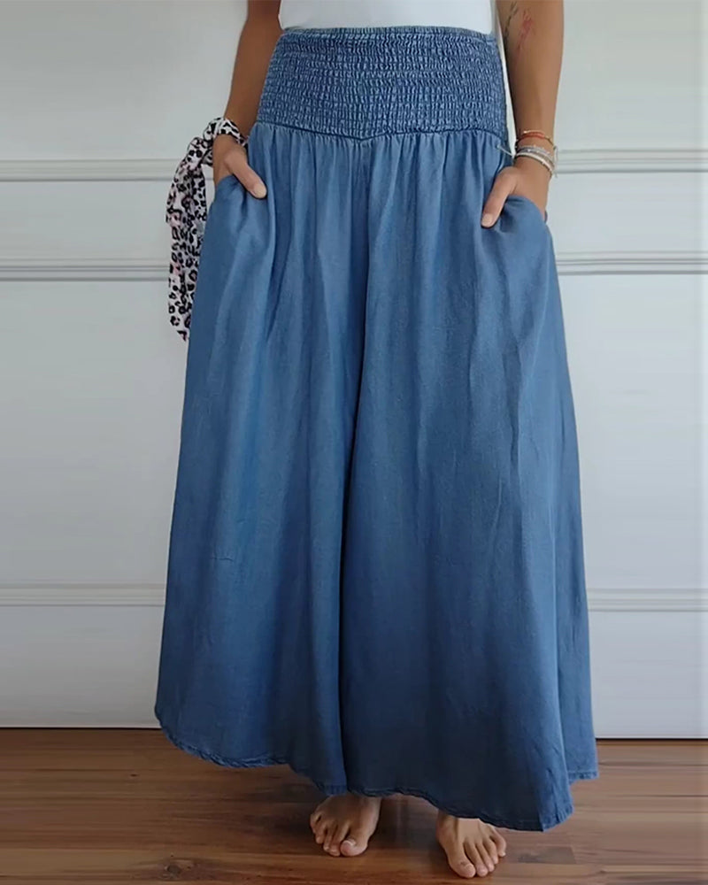 Rita | Wide pants with elastic waistband