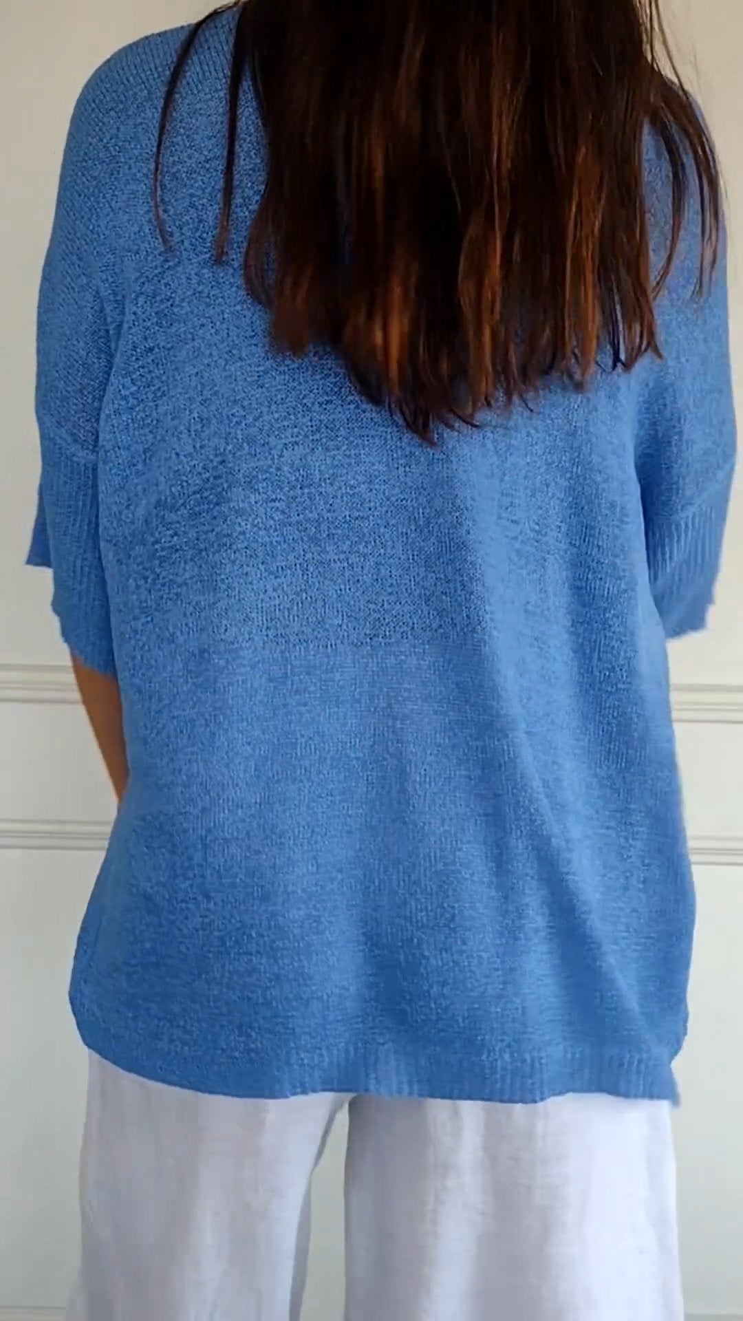 Evelyn - Knit Top with V-neck