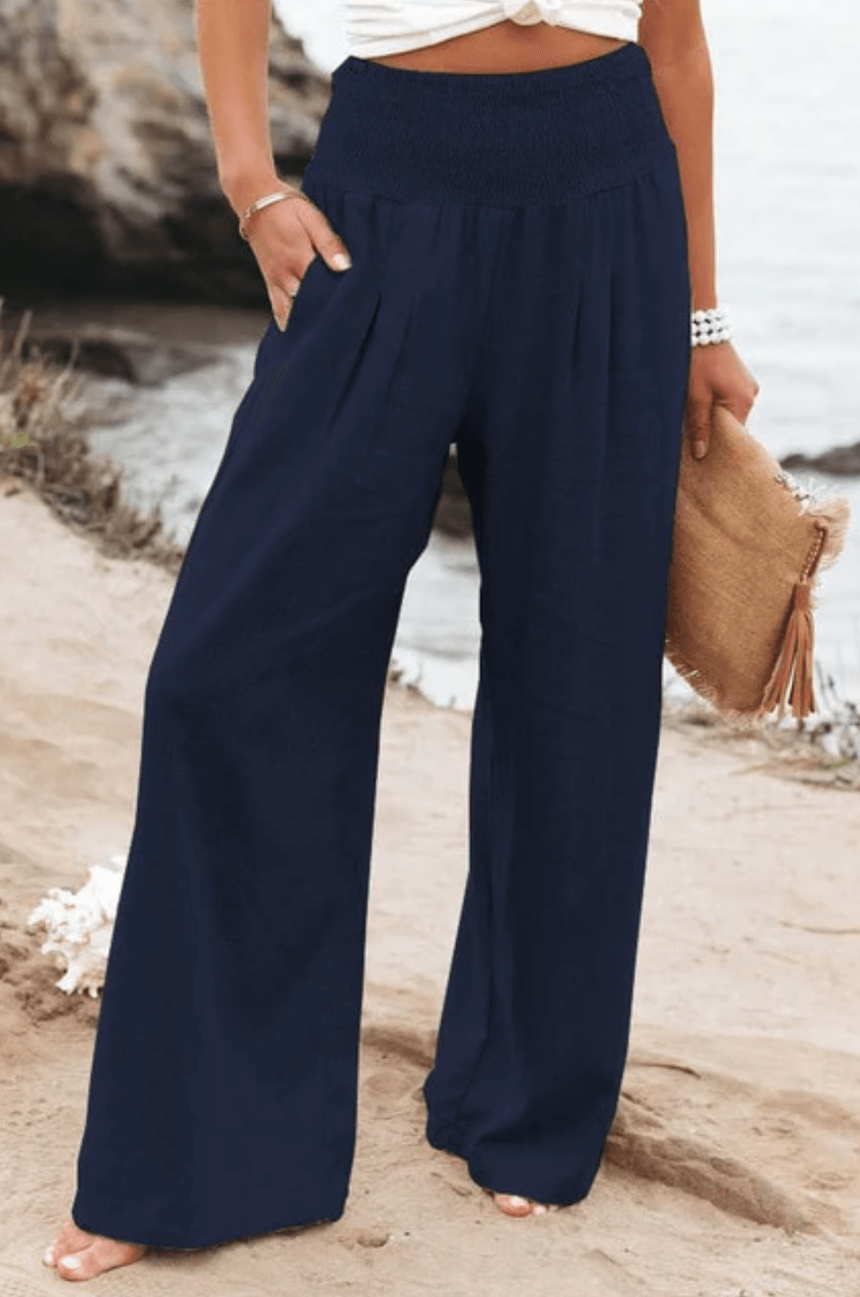 Mya | Palazzo Trousers in High-Waist