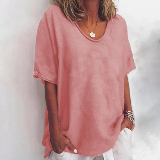 Sally - Comfortable Loose-Fitting Shirt