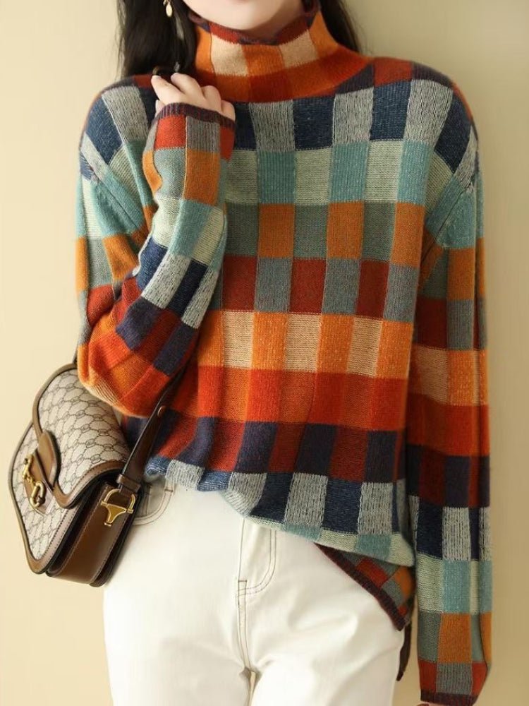 Yasmina - Colorful, soft and warm cashmere sweater