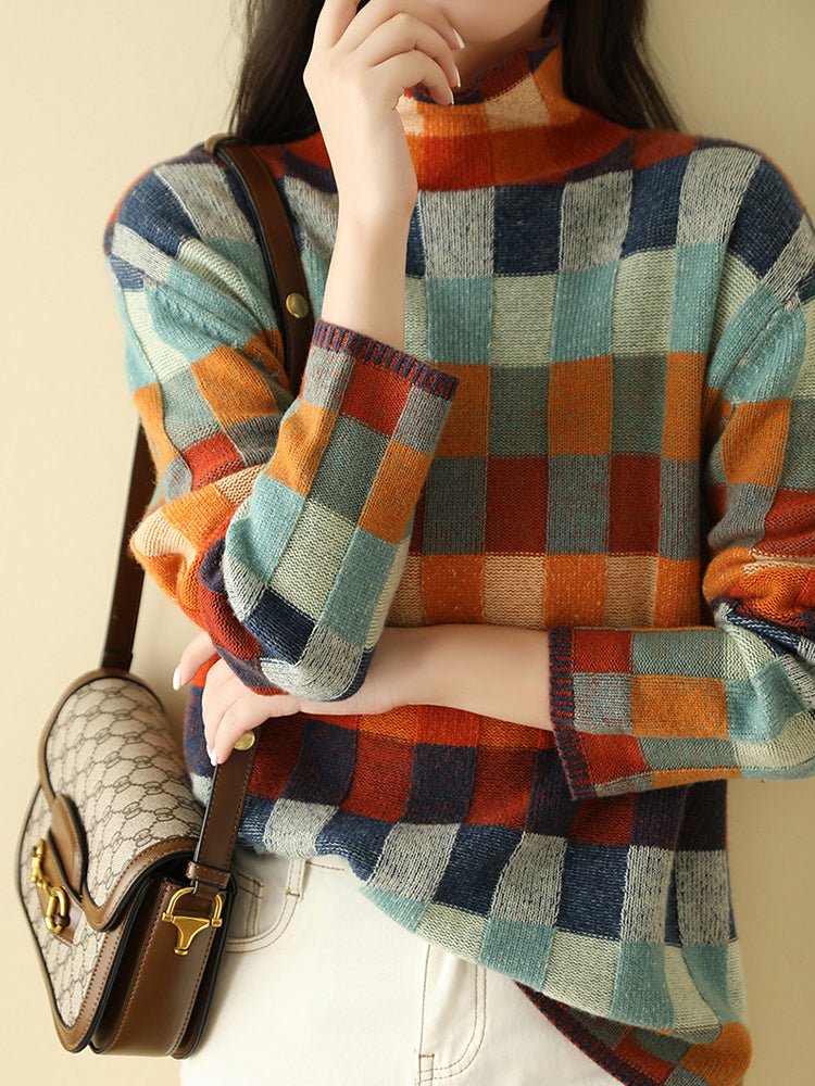 Yasmina - Colorful, soft and warm cashmere sweater