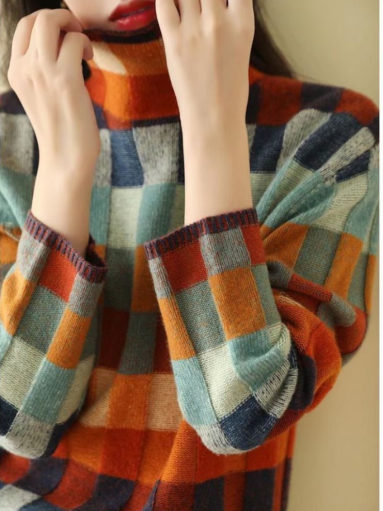 Yasmina - Colorful, soft and warm cashmere sweater