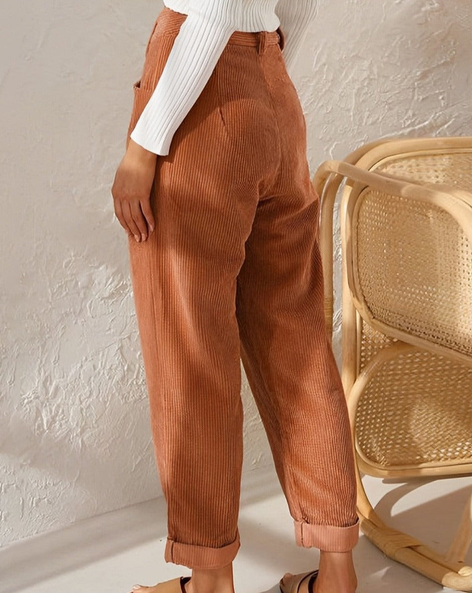 Madelyn™ | High-Waisted Corduroy Pants